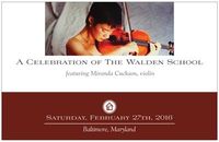 Celebration of Walden School featuring Miranda Cuckson