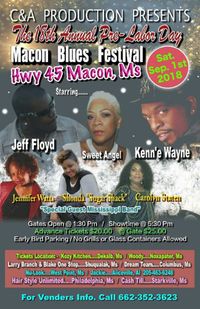 THE 18TH ANNUAL PRE-LABOR DAY MACON BLUES FESTIVAL
