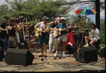 A very treasured photo for me.  And a wonderful musical memory.  Performing a concert and LIVE Stream Radio Performance at the famous OPUS 40 celebrating a milestone NPR Radio Show of the great Americana Roots artists: Happy & Artie Traum with literally a cast of simply remarkable musicians: Scott Petito, Leslie Ritter, Amy Fradon, Richard Crooks, Warren Bernhardt, Josh Colow, Livingston Taylor, Jorma Kaukonen and many many others.  I still pinch myself when I think back on this time in my life and carrer.  Absolutely inspiring artists to be lucky to be around.  Thank you Scott Petito and Artie Traum for having me be a part of this incredible music
