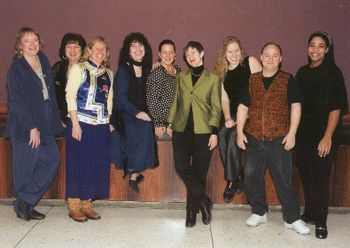 Some of the most remarkable woman I know.  They all continue to inspire me.  They are my musical Leading Ladies. L to R = Bridget Ball, Peggy Delaney, Martha Gallagher, Siobhan Quinn, Maria Zemantausk
