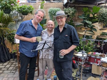 Mark Dziumba, Me, Studio Stu at Origins Cafe, Cooperstown, NY
