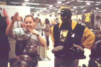 Playing Udu for the man himself - Bernard "Pretty" Purdie
