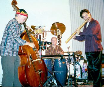"Globetrotting" a treat beyond words for me to create with.  (L) John Davey (R) Steve Gorn
