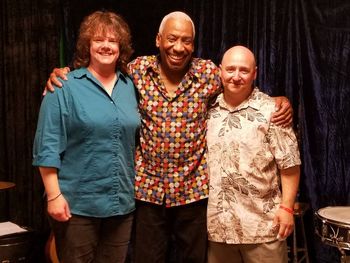 Creating music with these two beautifully inspired artists: Drummer / Percussionist: Cheryl Prashker & The American Treasure - Singer/ Songwriter / Storyteller / Civil Rights Activist: Reggie Harris
