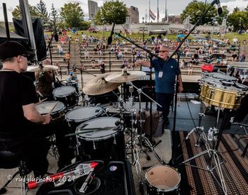 Photo 8 of 9 Michael Benedict & JazzVIBES at 2021 Albany Jazz Festival: View from Upstage Center
