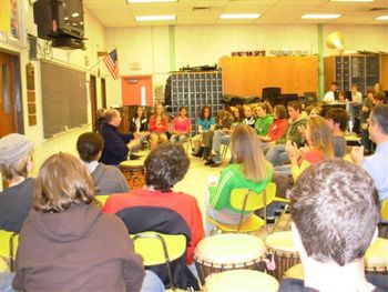 sharing my love with High School Music Students

