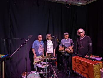 Gus Mancini and the Percussion Summit at Greenkill Gallery 5 of 7 Me Hanna Dick Ken Lovelett Gud Mancini
