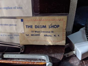 Gus Mantes's The Drum Shop - Beautiful big hearted man who prepared my first real drum set for my parents
