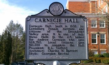 Beautiful intimate theater in Lewisburg WV - Performed there multiple days on tour with Cathie Ryan
