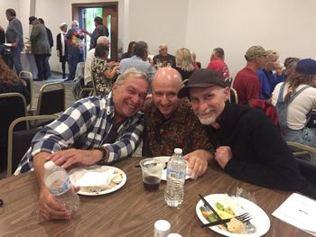 Two great inspirations to me and beautifully inspired artists - Drummers L of me: Mike Lomaestro, R of me Pete Sweeney
