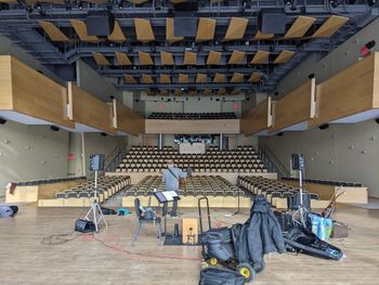 Rehearsing with Dave Maswick & Joel Brown in Zankel Hall, Skidmore College, Saratoga Springs, NY
