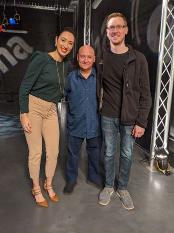 AHA! L to R Host: Lara Ayad, Me, Producer: Matt Rogowicz,
