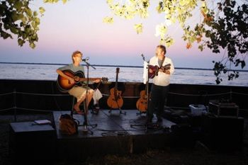 Burning River Fest 2 We set on the west side of the old Coast Guard Station and were joined by a host of Western College friends.
