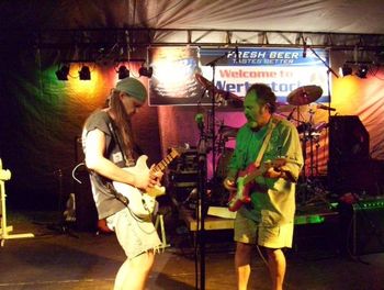 Steve and Jeff at Wertzstock_071 Wertstück was a huge party that ran for a decade.  Provided a great opportunity to play with my younger brother Jeff.

