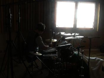 Recording "Real Time Slide" in Italy for "All Over Me"
