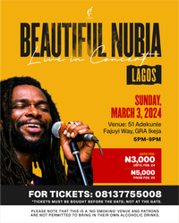 Beautiful Nubia Live in Lagos!