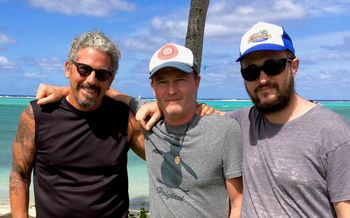 Me, Greg Johnson and Ben King n Rarotonga
