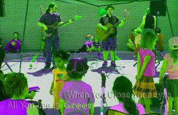 all you see is green
