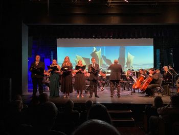 Adding vocals to a somber but beautiful number in the program - "Hymn to the Fallen" with the CFSO
