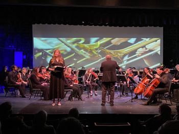 Tara singing "Til There Was You" with the Chagrin Falls Studio Orchestra at Chagrin Valley Little Theatre
