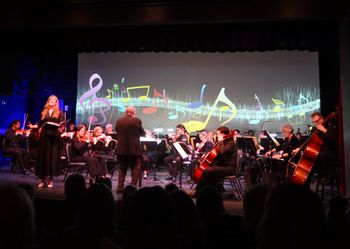 Tara singing "Til There Was You" with the Chagrin Falls Studio Orchestra at Chagrin Valley Little Theatre
