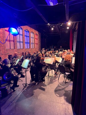 Backstage views of the Chagrin Falls Studio Orchestra concert
