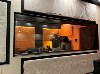 Charles Pratt laying down some ad lib vocals
