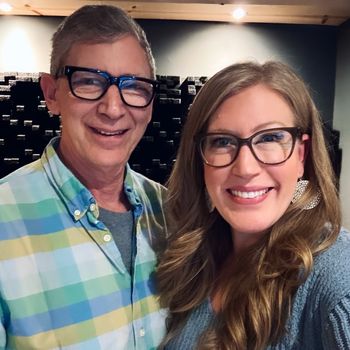 Allan Licht & Tara Hawley in the studio on a snowy January day!
