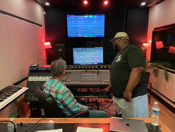 Allan & Charles working in the studio
