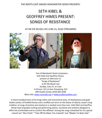 The Roots Cafe - Geoffrey Himes & Seth Kibel Present “Songs of Resistance”