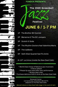 Greenbelt Jazz Festival (Seth Kibel Quartet, ft. Flo Anito)