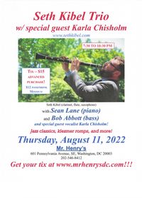 Seth Kibel Trio w/ special guest Karla Chisholm