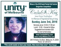 Cecilia St. King in Concert