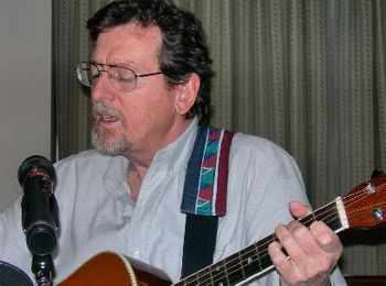 Alan leading worship at the Espousal Center
