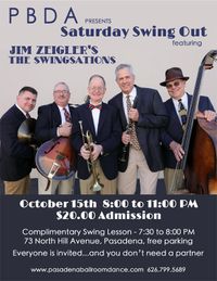 The Swingsations at PBDA again - Saturday Swing Out 