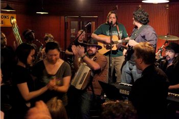Houlahan sits in with the Baker Thomas Band at Toad, Cambridge, MA

