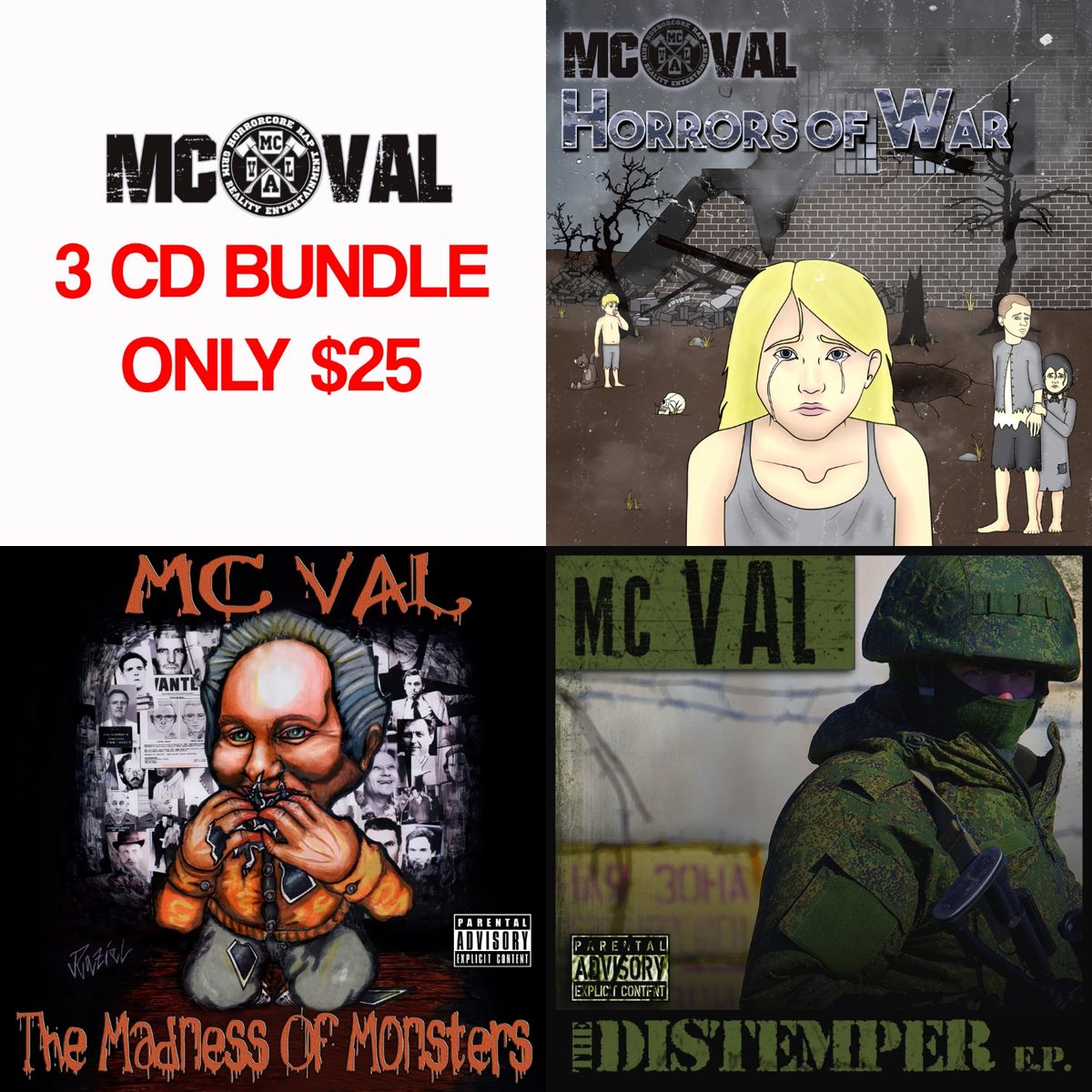 MC Val CD Bundle (3 Albums) - MC Val 3 CD Bundle Pack