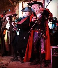 Tom Mason and the Blue Buccaneers raid St Augustine with a Toy Drive at Colonial Quarter