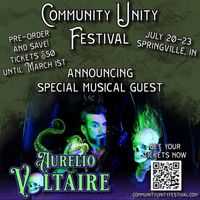Aurelio Voltaire in Springville, IN at Community Unity Fest