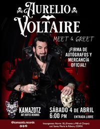Aurelio Voltaire Meet and Greet y firma de Autografias en CDMX en Kamazotz Records! 