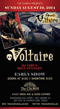 Voltaire in Dallas at the Church!
