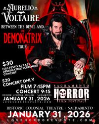 Aurelio Voltaire in Sacramento at the Sacramento Horror Film Festival!