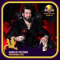 Aurelio Voltaire at his merch booth at Dragoncon from approx noon to 6pm!