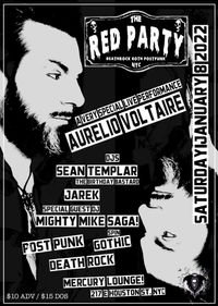 Aurelio Voltaire in NYC at The Red Party (Mercury Lounge)
