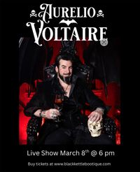 Aurelio Voltaire in Eau Claire, WI at Black Kettle Tea Shoppe