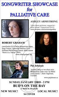Brockville Songwriter Showcase for Palliative Care