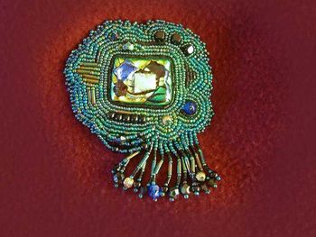 BROOCH w/ Dichroic Cab
