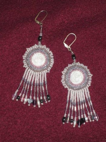 EARRINGS_Native American Couching Technique
