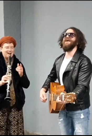 Busking in Istanbul with Ugur
