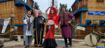 Meg York, Faisal Zedan, Samantha, and Phrank Bramlitt at Colorado Rennaissance Festival
